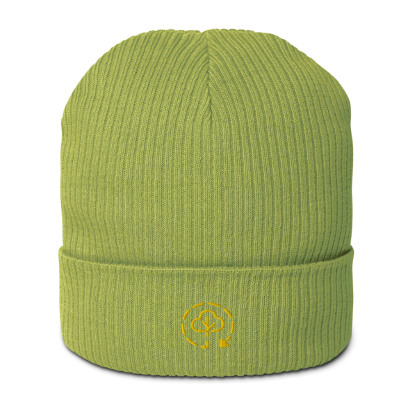 Gerippte Bio-Beanie "Logo" – Bild 9