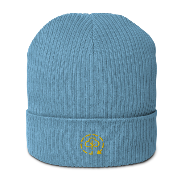 Gerippte Bio-Beanie "Logo" – Bild 6