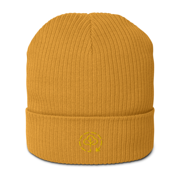 Gerippte Bio-Beanie "Logo" – Bild 7